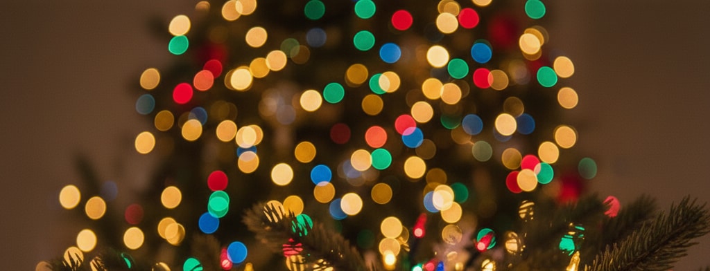 bokeh christmas lights Daytona Beach