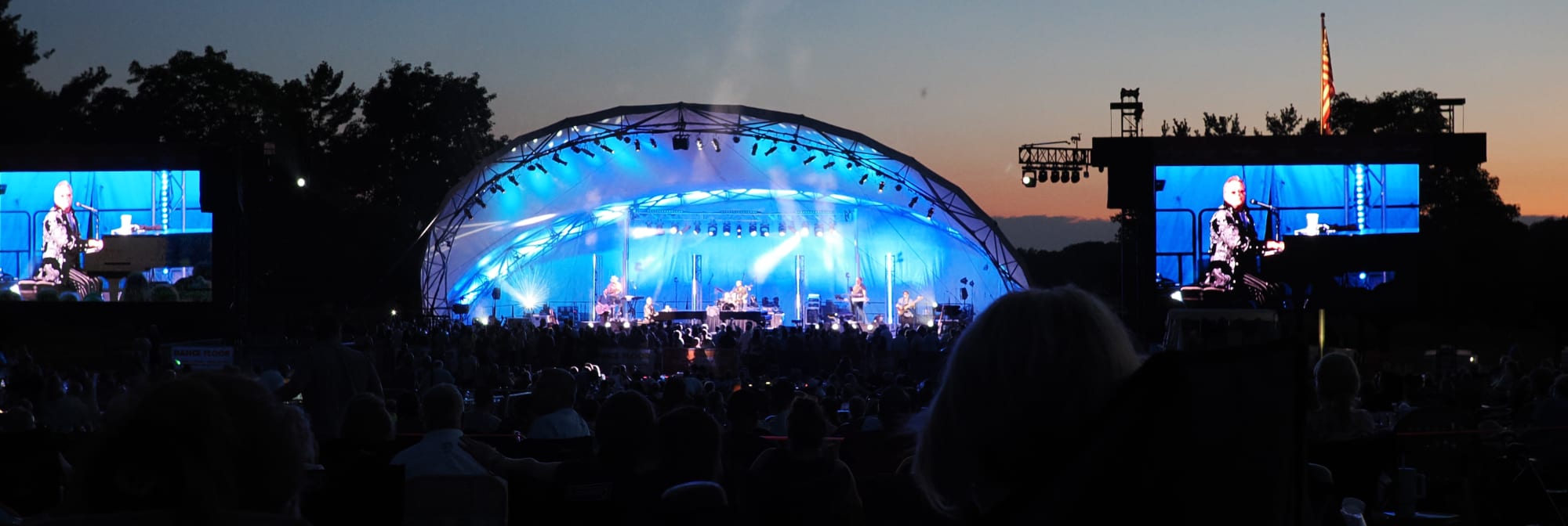 outdoor concert venue at sunset Daytona Beach